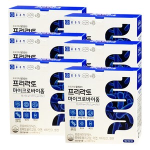 종근당 프리락토 마이크로바이옴 유산균 30포, 150g, 6개