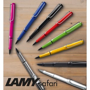 LAMY 라미 사파리 수성펜 무료각인, 1개, 그린(음각각인)