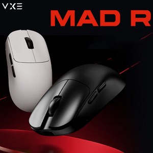 VXE MAD R R MAJOR 게임밍 유무선 마우스 2.4G PAW3395/3950, 블랙, MAD R 1k