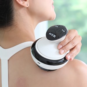 (런칭특가) 김수자 고급형 무선 온열 흡착형 바디 괄사 마사지기 복부 팔뚝 종아리 허벅지 승모근 마사지, 1개