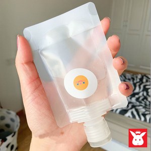 토토만리빙스테이 액체 휴대용 소분 밀폐 공병팩 여행 외출 액체 소분 보관, 1개
