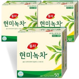 동서 현미녹차, 1.5g, 50개입, 3개