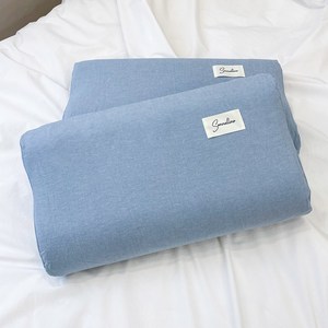 컴투더홈 Hello simple home 라텍스 굴곡형 베개커버 2p