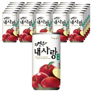 자연은 내사랑 사과주스, 180ml, 90개