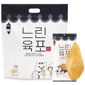 페슬러 반려동물 느린육포 닭가슴살 대용량 간식, 닭가슴살맛, 200g, 1개