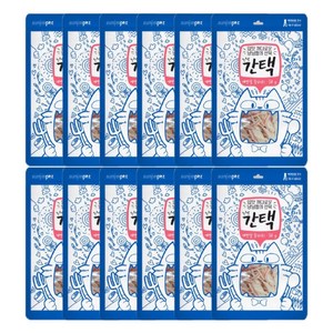 간택 고양이간식 생선살 30g, 게맛살슬라이스, 12개