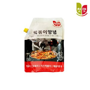 [청우]첫맛 떡볶이 양념 소스 (파우치) 액상소스, 2kg, 2개