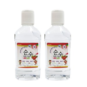 순수가글 순수키즈가글 무색무알콜 구강청결 가그린 300ml 구강청결제, 2개