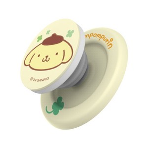 (정품)산리오 큐티 원형 맥세이프 아이폰 갤럭시 호환 스마트톡+플레이트 세트, 큐티_폼폼푸린, 1개, 색상
