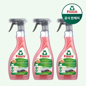 [공효진 세제] 프로쉬 독일 자몽 기름때 클리너 500ml 단품 청소 세제, 3개