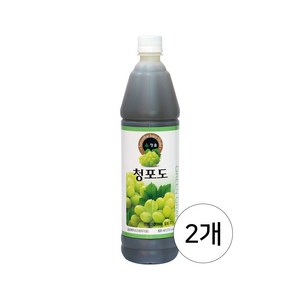 청솔 청포도 음료베이스 835ml / 과일원액, 2개