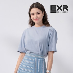 EXR 여성 베이직 코튼 반팔 티셔츠