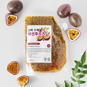 푸드마실 진짜 패션후르츠 수제 백향과청, 2.5kg, 1개, 1개입