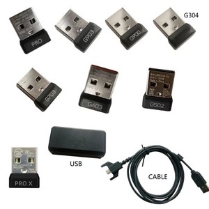 카팩 차량용블루투스 무선카팩 G502 G603 G304 G703 G900 G903 GPW GPX 마우스 USB 신호 수신기 어댑터용 동글, 4)Charging Cable, 없음