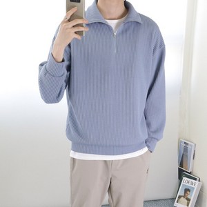 로코비전 남자 반집업 니트 맨투맨 오버핏 카라 티셔츠