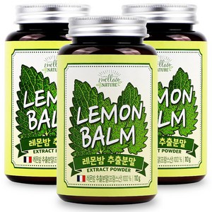 프랑스산 프리미엄 레몬밤 추출 분말, 9개, 110g