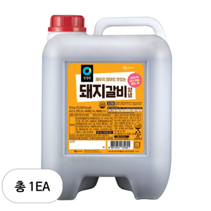 청정원 돼지갈비 양념, 1개, 10kg