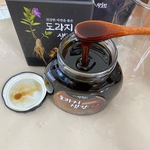 무설탕 도라지 생강청 국내산100% 무색소 650g 환절기 약초인 목건강, 1세트, 1개입