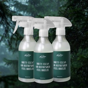 더티클린 에어리프레셔 천연 탈취 로즈마리 라벤더 대용량, 3개, 500ml