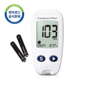 케어센스2 플러스 혈당측정기+시험지10매+채혈기+채혈침10개