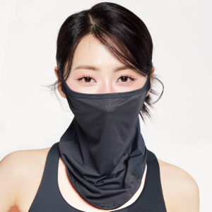 블루선 스포츠 자전거 바이크 등산 귀걸이형 마스크, 블랙