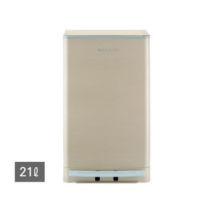 매직캔 히포 휴지통 21L, 베이지, 275 x 235 x 470 mm(21L)