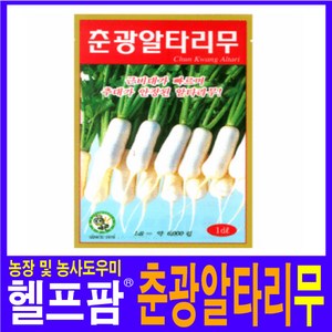 헬프팜 춘광알타리 무 20g 씨앗 제일종묘 종자, 1개