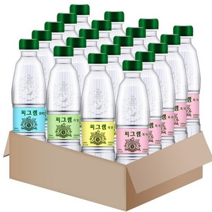 씨그램 탄산수 4종 20개(플레인5+라임5+레몬5+피치5), 1세트, 350ml