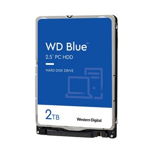 WD 정품 MOBILE BLUE 2TB SATA3 2.5인치 HDD 5400rpm 노트북용 하드 WD20SPZX 당일발송 노트북용하드