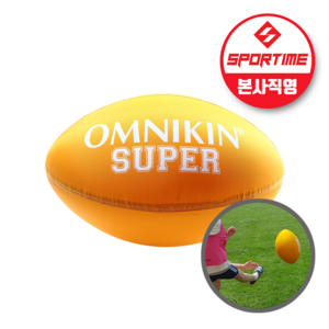 옴니킨 킥런볼 노랑 (외피1개 내피2개) 발야구 럭비, 1개