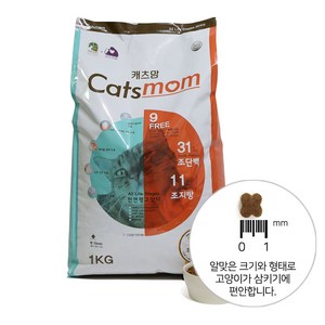 대주펫푸드 캐츠맘 전연령 고양이 사료, 1kg, 1개, 닭