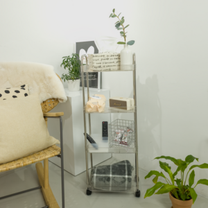 미드미홈 림피아 투명 이동식 트롤리, 4단