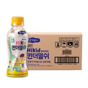 후디스 하이키드 유아 킨더밀쉬 200ml, 우유, 24개