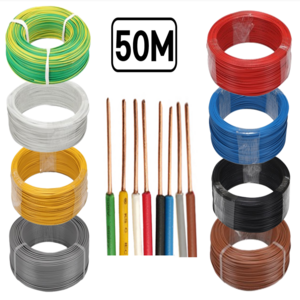 국산 HIV 전선 1.5SQ 2.5SQ 50M 절단판매 1등급 전기선, 1개, HIV 1.5SQ 50M, 백색