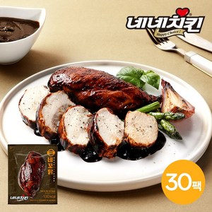 [네네치킨] 네꼬닭 짜장맛 닭가슴살 100g 30팩, 30개