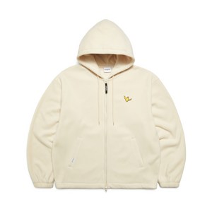 마크곤잘레스 ANGEL WAPPEN FLEECE HOOD ZIP-UP JACKET - IVORY Z243UZH050012 563108