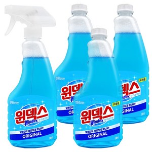 윈덱스 유리 세정제 본품 + 리필, 본품 500ml 1개 + 리필 500ml 3개, 1세트