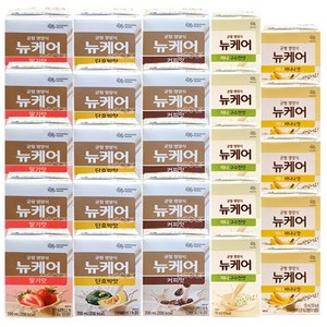 뉴케어 미니 구수한맛 + 미니 바나나맛 + 단호박맛 + 딸기맛 + 커피맛 (총25팩), 25개