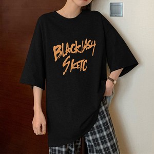 메이스 여성 레터링 오버핏 반팔 티셔츠