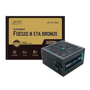 마이크로닉스 마이크로닉스 COOLMAX FOCUS II 500W ETA BRONZE, 단품