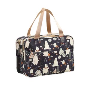 킴스브로 메쉬 고양이 물빠지는 목욕가방 비치백 수영가방, 네이비