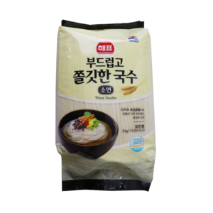 사조해표 부드럽고 쫄깃한 국수3kg 1box(4봉), 3kg, 4개