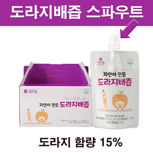 자연식품 자연이 만든 도라지배즙 스파우트 30팩, 30개, 100ml