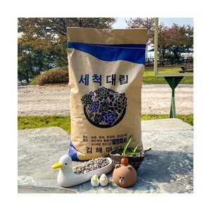 트리맘 세척마사토 대립 20kg - 대용량 화분 분갈이흙, 1개