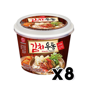 본고장 김치우동 즉석조리 용기컵 200g x 8개