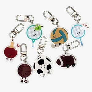 스포츠 키링 열쇠고리 탁구 키링 탁구 열쇠고리 테니스 축구 농구 배드민턴 배구 럭비
