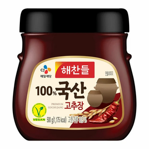 해찬들 모든 원재료가 100% 국산고추장 500g, 2개