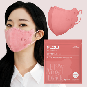KF94 새부리형 마스크 중대형 성인여성용, 코랄, 50매