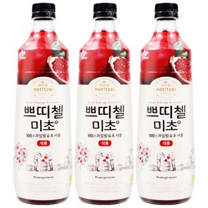 쁘띠첼미초 석류 900ml 석류즙, 3개