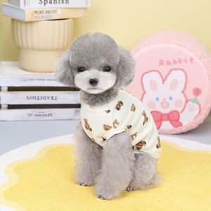 무드그라운드 강아지 고양이 잠옷 파자마 실내복, 티셔츠
